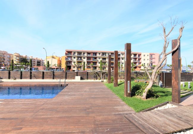 Apartamento en Empuriabrava - Apartamento de lujo cerca playa con vistas mar y piscina-204 