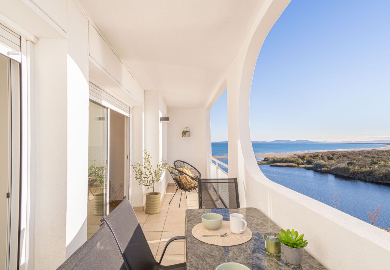 Ferienwohnung in Empuriabrava - Ref 420-Wohnung mit Meerblick