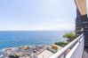 Apartment in Rosas / Roses - Apartment in first line of the sea with parking , pool and sea's view-416