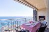 Apartment in Rosas / Roses - Apartment in first line of the sea with parking , pool and sea's view-416