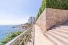 Apartment in Rosas / Roses - Apartment in first line of the sea with parking , pool and sea's view-416