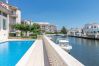 Appartement à Empuriabrava - Appartement avec vue Marina, piscine et parking-224